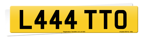 Registration number L444 TTO